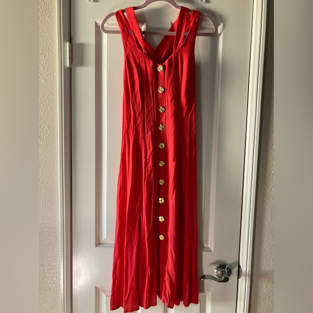 NWT Row • A Women's Red Maxi Dress